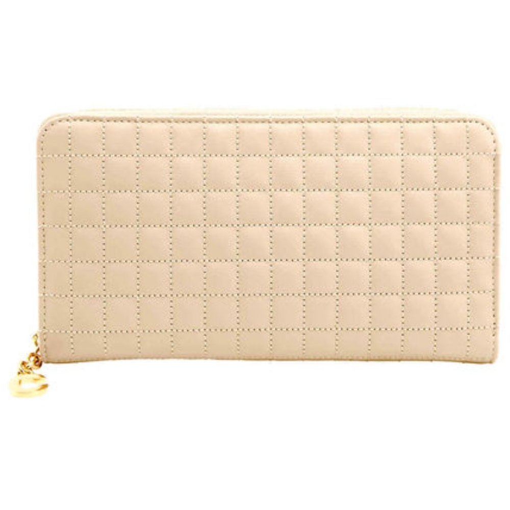 Celine C Charm Large Zipped Wallet - Nude NWT In Gift Box with Dustbag